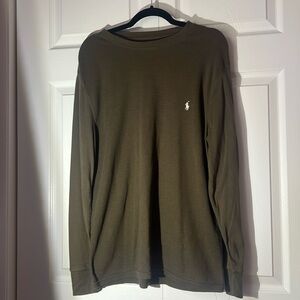 Men’s dark green Ralph Lauren polo shirt in size Large